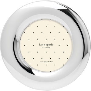 image:imagekate spade new york Home Decor Picture This 5X5 Puffed Frame Metal Material Spot Clean Holds 1 5X5 Photo Picture Frames Kids Room Decor Playroom Tabletop Decoration Design Silver 1 Piece5x5 Silver Frame