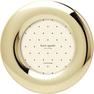 image:imagekate spade new york Home Decor Picture This 5X5 Puffed Frame Metal Material Spot Clean Holds 1 5X5 Photo Picture Frames Kids Room Decor Playroom Tabletop Decoration Design Silver 1 Piece5x5 Gold Frame