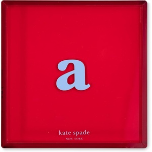 image:imagekate spade new york Initial Decorative Initial Tray Personalized Acrylic Vanity Letter Tray Just Mine TA