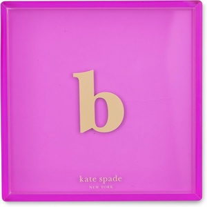image:imagekate spade new york Initial Decorative Initial Tray Personalized Acrylic Vanity Letter Tray Just Mine TB