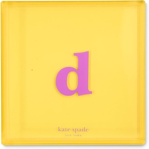 image:imagekate spade new york Initial Decorative Initial Tray Personalized Acrylic Vanity Letter Tray Just Mine TD