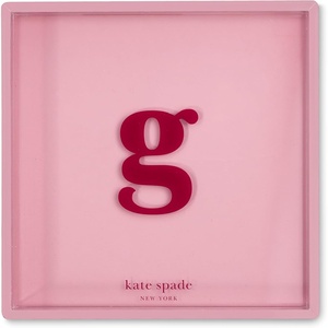 image:imagekate spade new york Initial Decorative Initial Tray Personalized Acrylic Vanity Letter Tray Just Mine TG