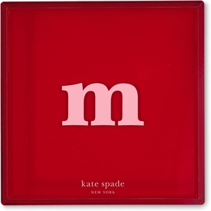 image:imagekate spade new york Initial Decorative Initial Tray Personalized Acrylic Vanity Letter Tray Just Mine TM