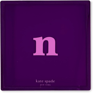 image:imagekate spade new york Initial Decorative Initial Tray Personalized Acrylic Vanity Letter Tray Just Mine TN
