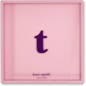 image:imagekate spade new york Initial Decorative Initial Tray Personalized Acrylic Vanity Letter Tray Just Mine TT