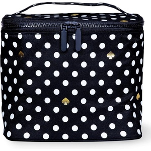 image:imagekate spade new york Insulated Lunch Tote Small Lunch Cooler Cute Lunch Bag for Women Floral Thermal Bag with Double Zipper Close and Carrying Handle Spade Flower StripePolka Dots