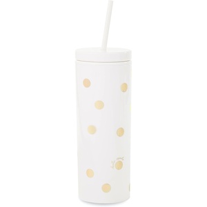 image:imagekate spade new york Insulated Tumbler with Reusable Straw 24 Ounce Acrylic Travel Cup with Lid BookshelfClassic