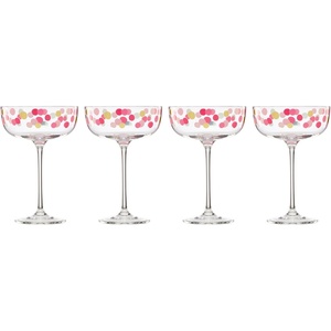 image:imagekate spade new york Its Raining Confetti Coupe Glasses Set Of 4Coupe Glasses