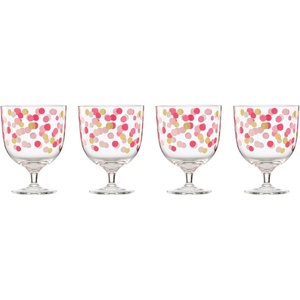 image:imagekate spade new york Its Raining Confetti Coupe Glasses Set Of 4Short Wine Glasses