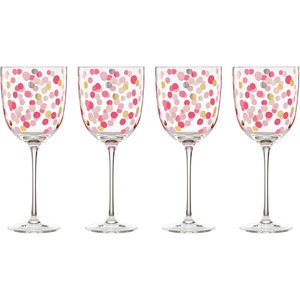 image:imagekate spade new york Its Raining Confetti Coupe Glasses Set Of 4Wine Glasses