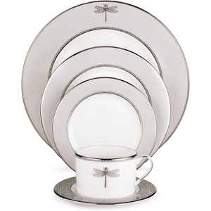 image:imagekate spade new york June Lane 9 Accent Plate 1 Count TaupeGrey5Piece Placesetting