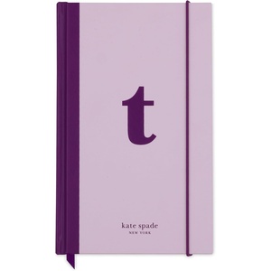 image:imagekate spade new york Just Mine Notebook Journal Monogram Cloth Hardcover Journal 825 x 525 Diary Includes 168 Lined Pages ST