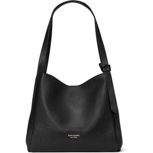 image:imagekate spade new york Knott Pebbled Leather Shoulder Bag BlackBlack