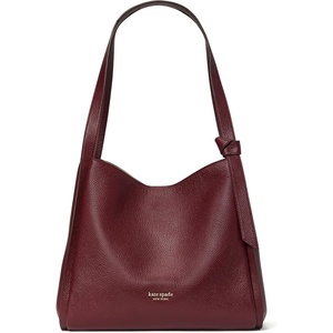 image:imagekate spade new york Knott Pebbled Leather Shoulder Bag BlackCordovan