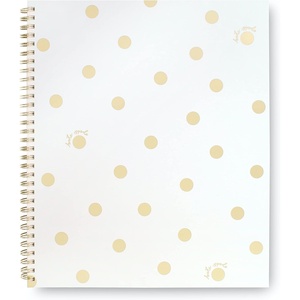 image:imagekate spade new york Large College Ruled Notebook 11 x 95 Spiral Notebook with 160 PagesGold Dot with Script