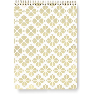 image:imagekate spade new york Large College Ruled Notebook Top Spiral Notebook with 160 Pages 1175 x 85 Writing Pad Paint by NumbersGold Spade Floral