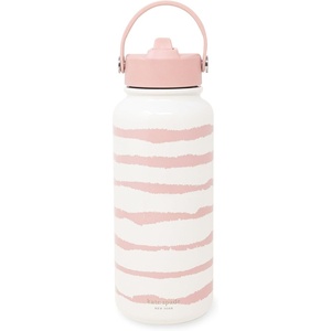 image:imagekate spade new york Large Insulated Stainless Steel Water Bottle 33 Ounce Metal Water Bottle Double Wall Travel Tumbler with Lid Goddess Stripe
