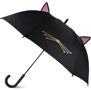 image:imagekate spade new york Large Lightweight Travel Umbrella Black Cat