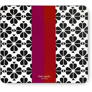 image:imagekate spade new york Leatherette Mouse Pad 9 x 8 Mouse Mat with NonSlip Back Cute Mouse Pad for Office Desk BookshelfBlack