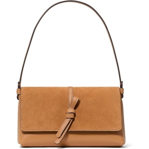 image:imagekate spade new york Loop Leather Small Flap Shoulder BagGarden Soil Leather and Suede