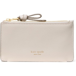 image:imagekate spade new york Loop Pebbled Leather Ew Zip Card CaseCashew Milk