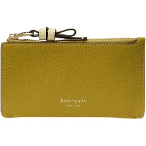 image:imagekate spade new york Loop Pebbled Leather Ew Zip Card CaseColorblocked Laurel Leaf
