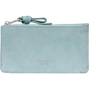 image:imagekate spade new york Loop Pebbled Leather Ew Zip Card CaseEnglish Sea Suede