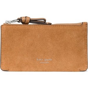 image:imagekate spade new york Loop Pebbled Leather Ew Zip Card CaseGarden Soil Suede