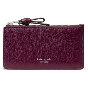 image:imagekate spade new york Loop Pebbled Leather Ew Zip Card CasePurple Agate