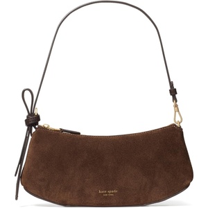image:imagekate spade new york Loop Pebbled Leather PochetteHot Fudge Suede