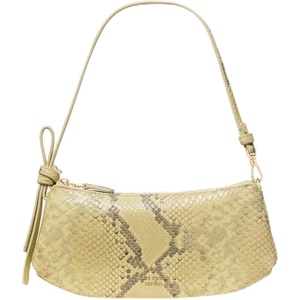 image:imagekate spade new york Loop Pebbled Leather PochetteSnake Embossed Pale Citron