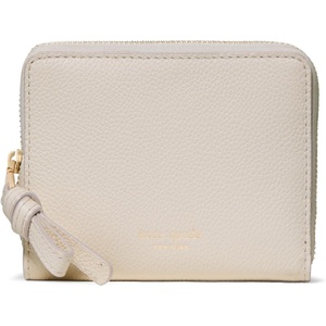 image:imagekate spade new york Loop Pebbled Leather Small Zip Around WalletCashew Milk