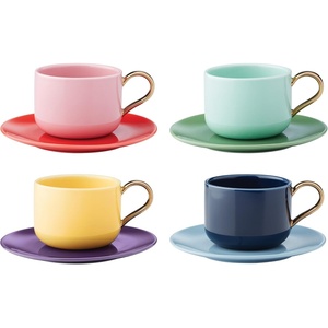 image:imagekate spade new york Make It Pop Drinkware Collection Cup amp Saucer Sets Multicolor 8Piece SetMulticolor