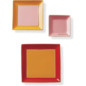 image:imagekate spade new york Make It Pop Neutral Black 3Piece Tray SetRed