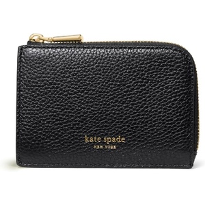 image:imagekate spade new york Mini Zip Card Case Banana Printed Leather Mini Zip Card CaseBlack