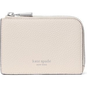 image:imagekate spade new york Mini Zip Card Case Banana Printed Leather Mini Zip Card CaseCashew Milk
