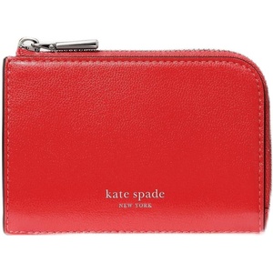 image:imagekate spade new york Mini Zip Card Case Banana Printed Leather Mini Zip Card CaseHeirloom Tomato