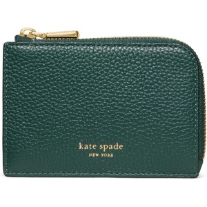 image:imagekate spade new york Mini Zip Card Case Banana Printed Leather Mini Zip Card CaseMidnight Pine