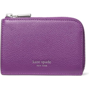 image:imagekate spade new york Mini Zip Card Case Banana Printed Leather Mini Zip Card CaseNightshade