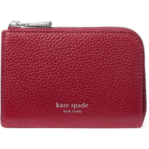 image:imagekate spade new york Mini Zip Card Case Banana Printed Leather Mini Zip Card CaseRed Jam