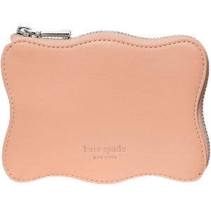 image:imagekate spade new york Mini Zip Card Case Banana Printed Leather Mini Zip Card CaseWavy Light Cantaloupe