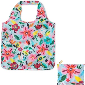 image:imagekate spade new york Reusable Produce Bags Shopping Tote with Zipper Storage Pouch Lightweight Foldable Grocery BagSafari Floral