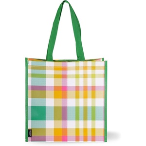 image:imagekate spade new york Reusable Shopping Bag Grocery Tote with Shoulder Straps Collapsible ToteGarden Plaid