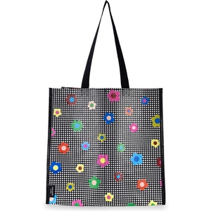 image:imagekate spade new york Reusable Shopping Bag Grocery Tote with Shoulder Straps Collapsible ToteGingham Garden