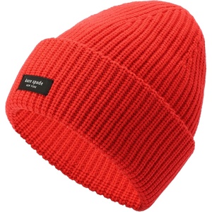 image:imagekate spade new york Sam Label Cuff BeanieEngine Red