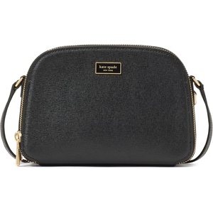 image:imagekate spade new york Serena Pebbled Leather Double Zip Dome CrossbodyBlack