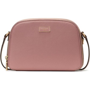 image:imagekate spade new york Serena Pebbled Leather Double Zip Dome CrossbodyDusk Rose