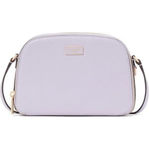 image:imagekate spade new york Serena Pebbled Leather Double Zip Dome CrossbodyLavender Cream