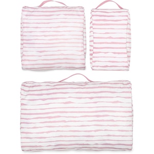 image:imagekate spade new york Set of 3 Packing Cubes for Suitcase Travel Organizers Small Medium Large with Handles Goddess StripeGoddess Stripe