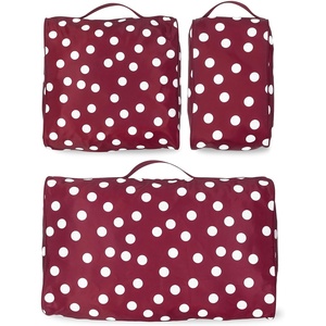 image:imagekate spade new york Set of 3 Packing Cubes for Suitcase Travel Organizers Small Medium Large with Handles Goddess StripeJulie Dot